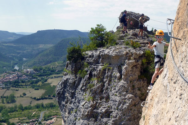 vue depuis la via-ferrata de Liaucous dans les gorges du Tarn